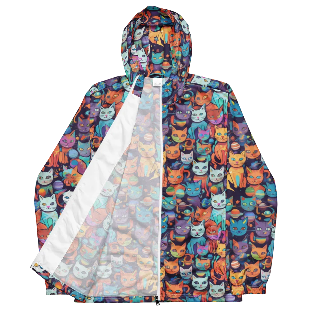 Nebula Whiskers on Men's Windbreaker — Front