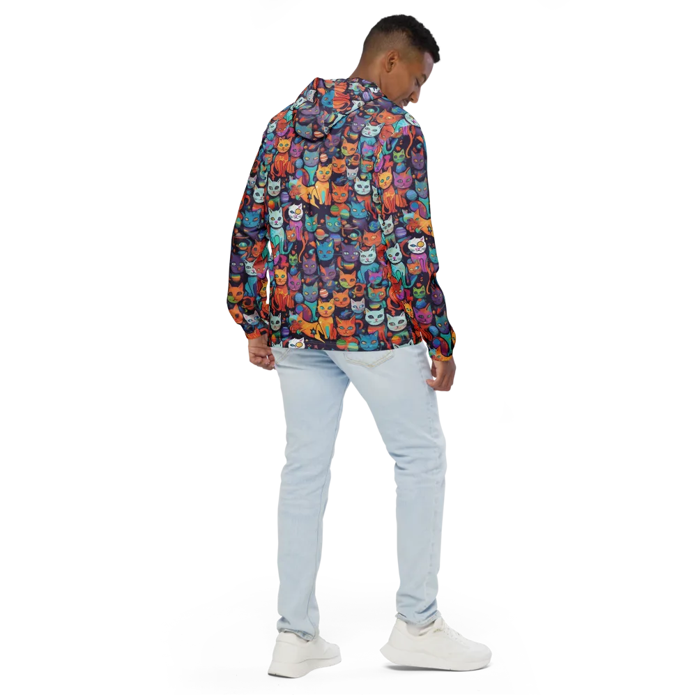 Nebula Whiskers on Men's Windbreaker — Back
