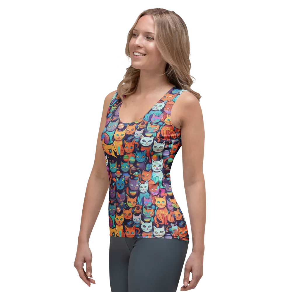 Nebula Whiskers on Women's Tank Top — Left Front