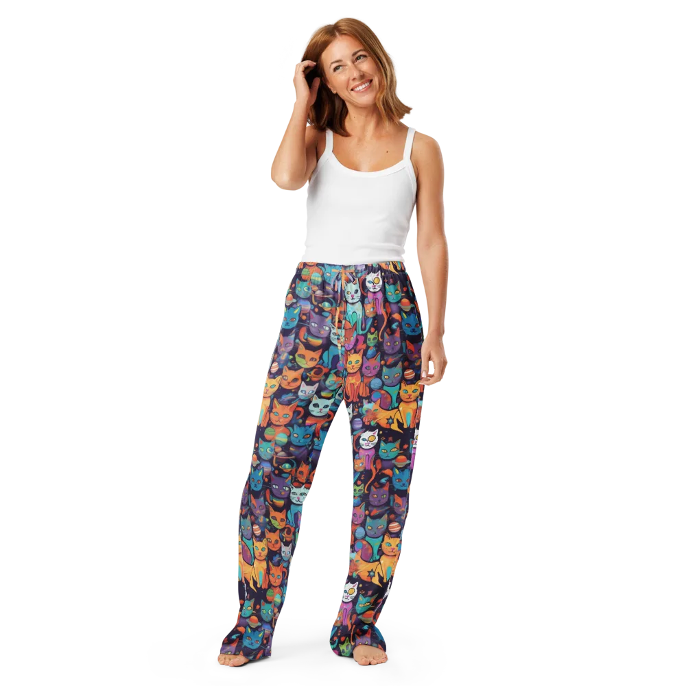 Nebula Whiskers on Women's Pajama Pants — Front