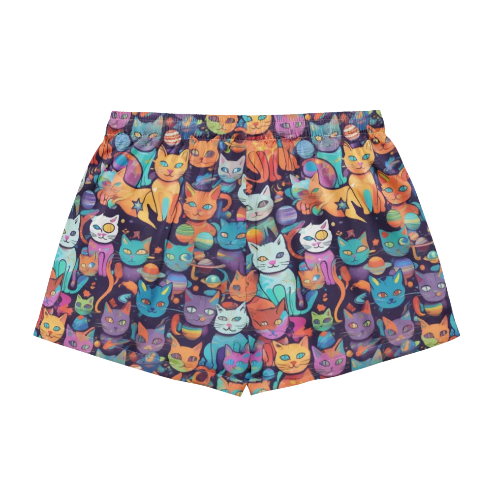 Nebula Whiskers on Women's Pajama Shorts — Back