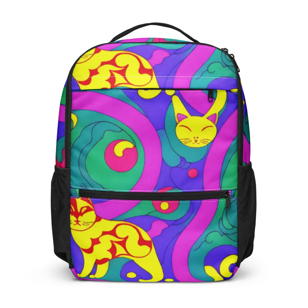 Neon Cat’s Cradle on Utility Backpack — Front