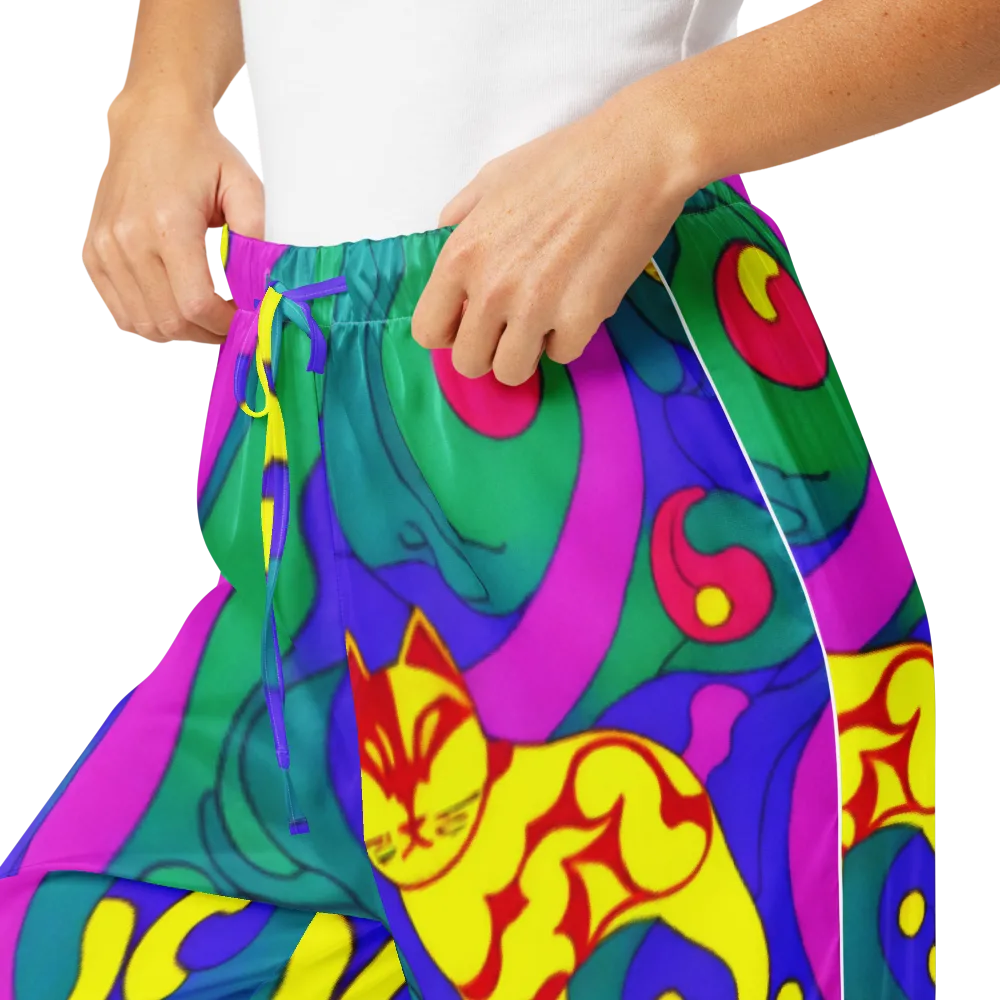 Neon Cat’s Cradle on Women's Pajama Pants — Product details