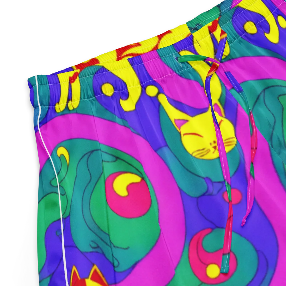 Neon Cat’s Cradle on Women's Pajama Shorts — Product details