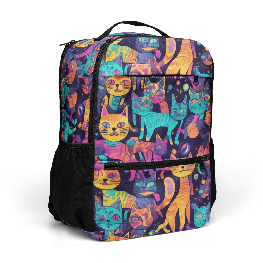 Astrocat Carnival on Utility Backpack — Right Front