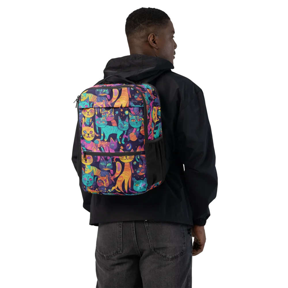 Astrocat Carnival on Utility Backpack — Back