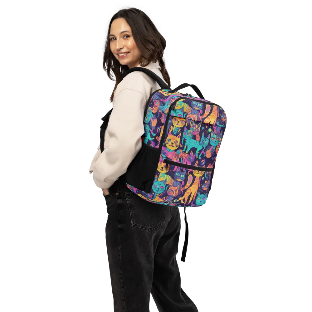 Astrocat Carnival on Utility Backpack — Back