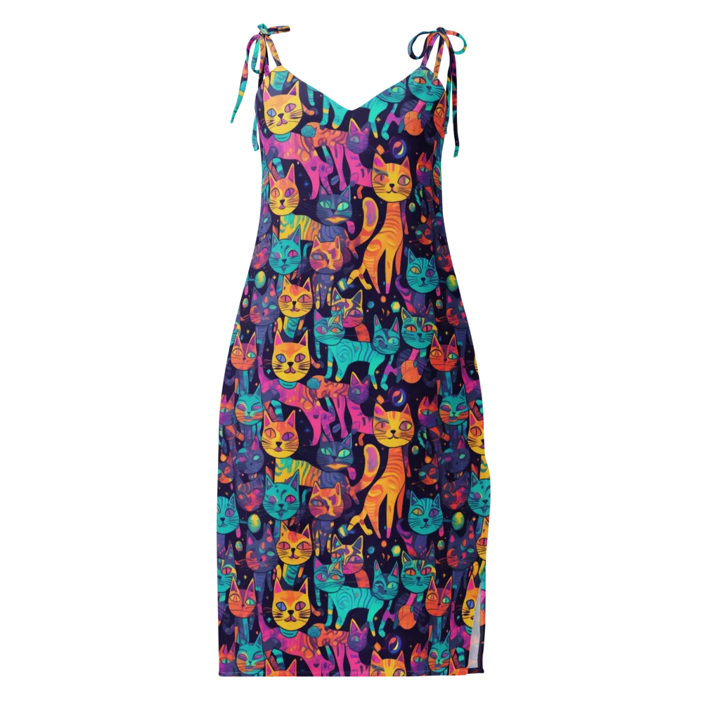Astrocat Carnival on Slip Dress — Front