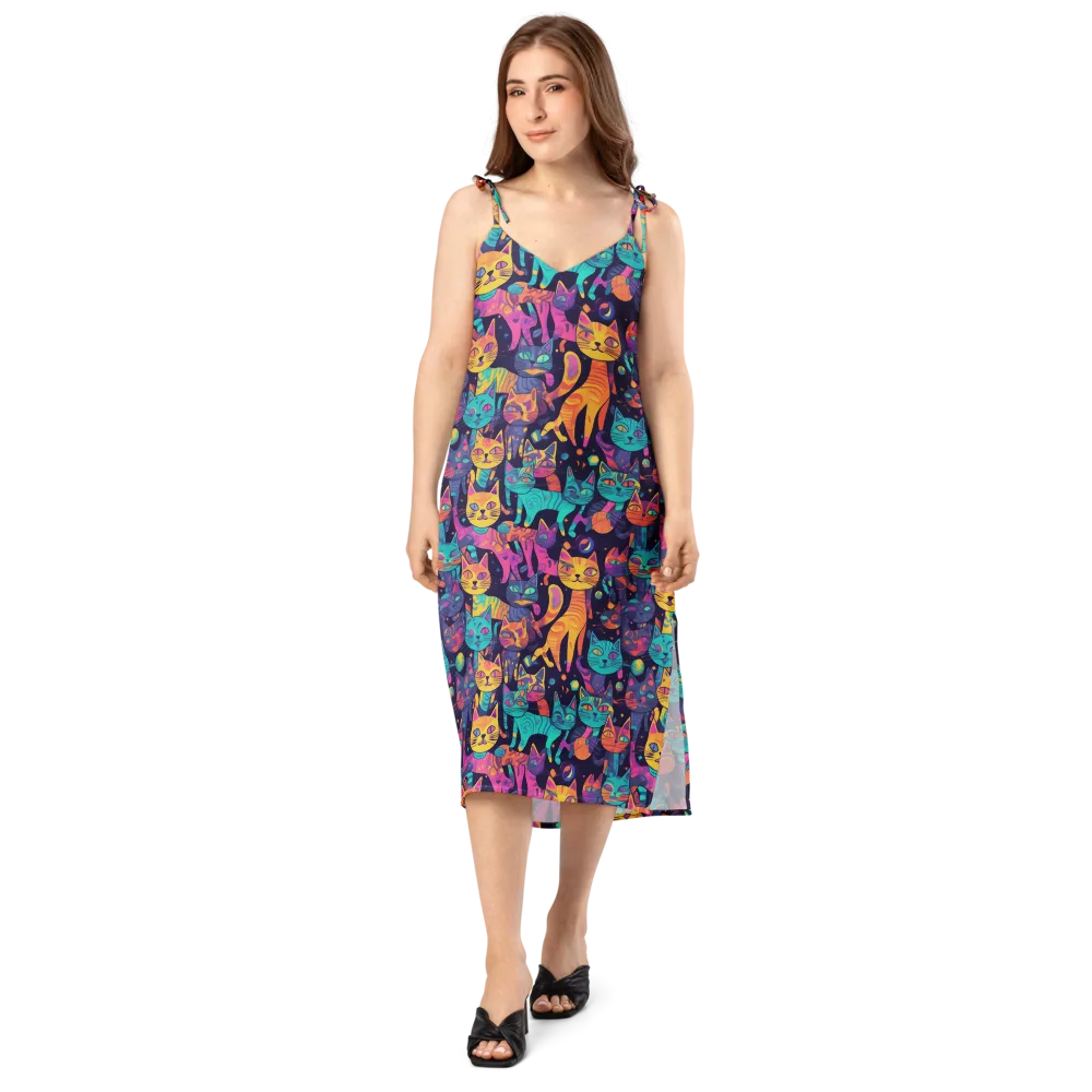 Astrocat Carnival on Slip Dress — Front