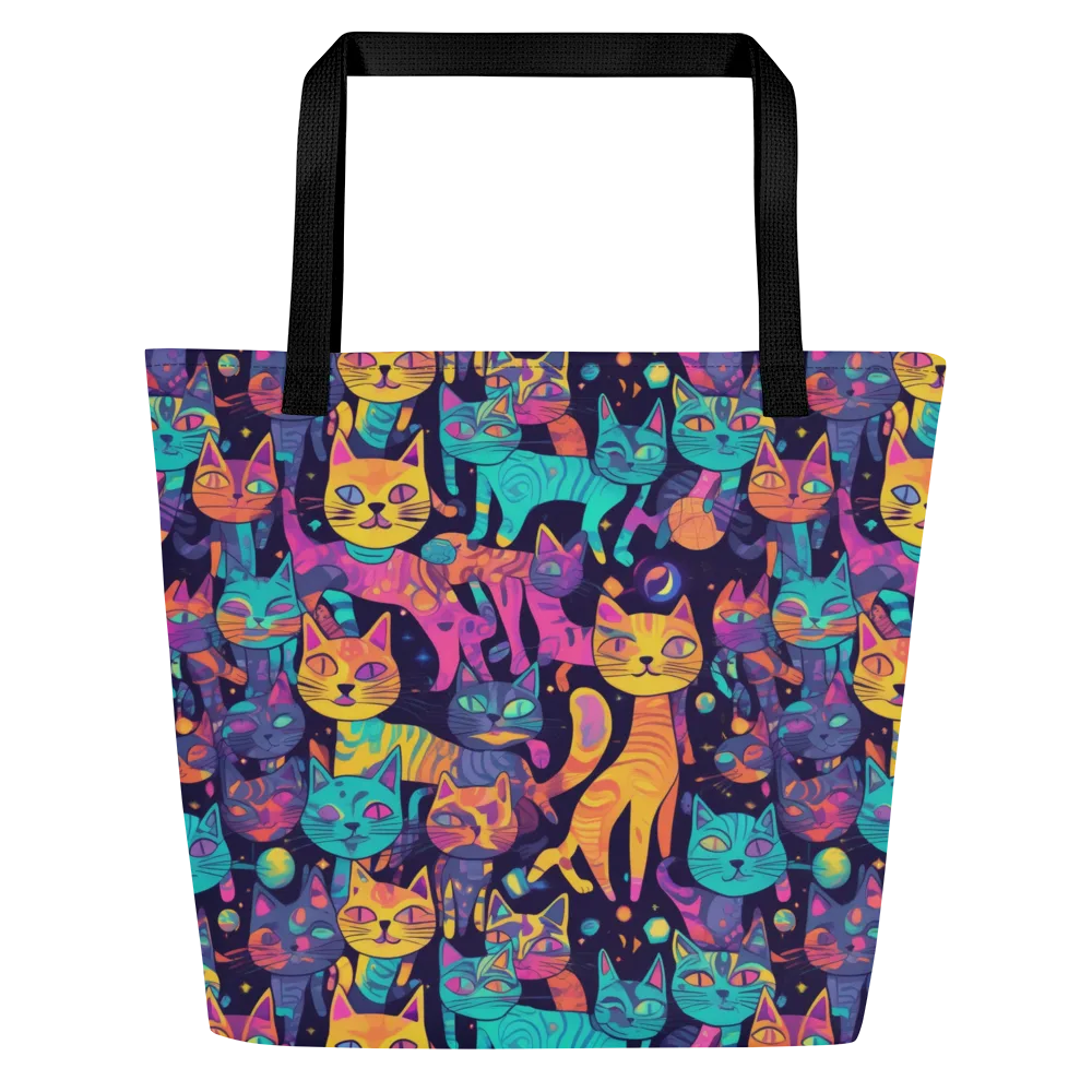 Astrocat Carnival on Large Tote Bag W/ Pocket — Front