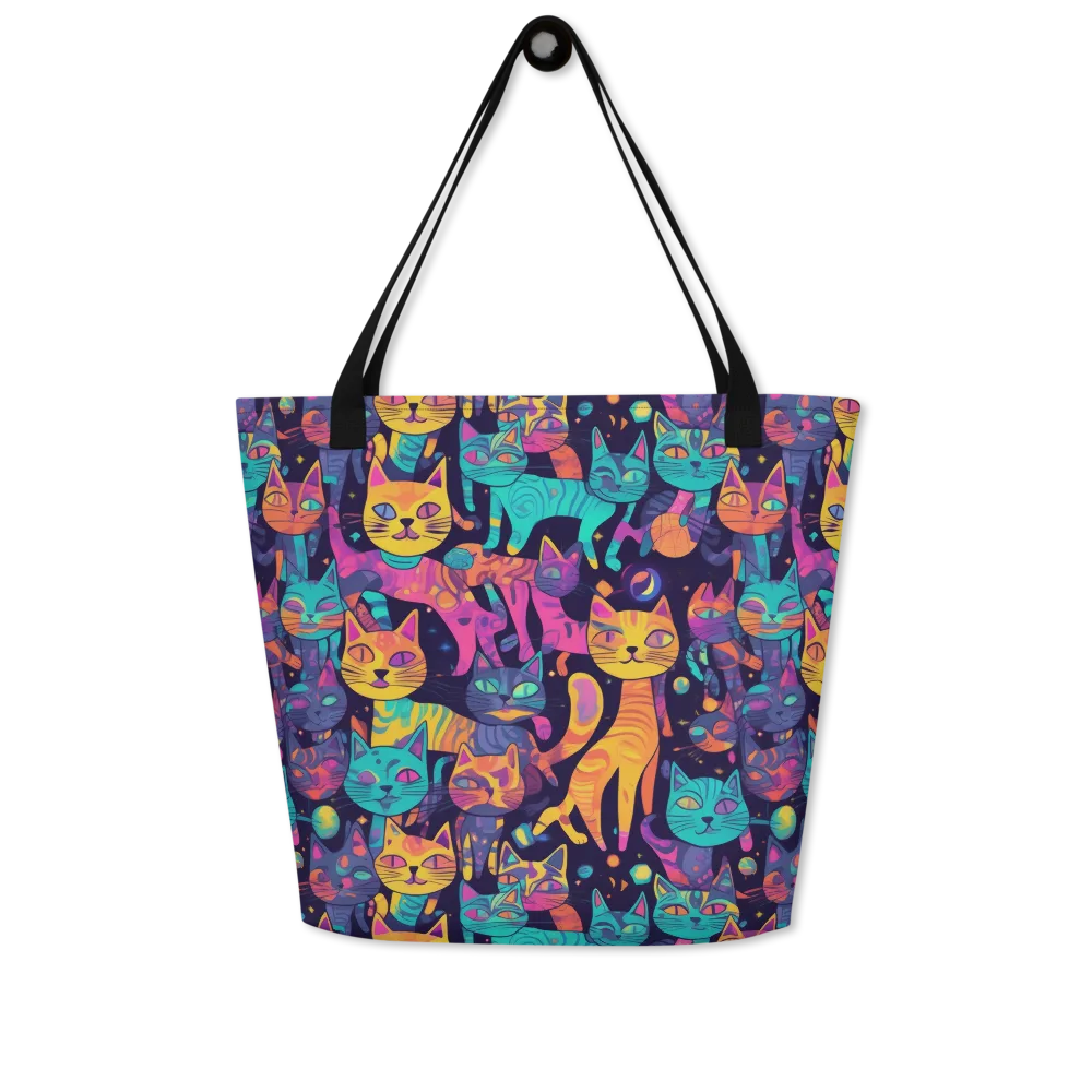 Astrocat Carnival on Large Tote Bag W/ Pocket — Front