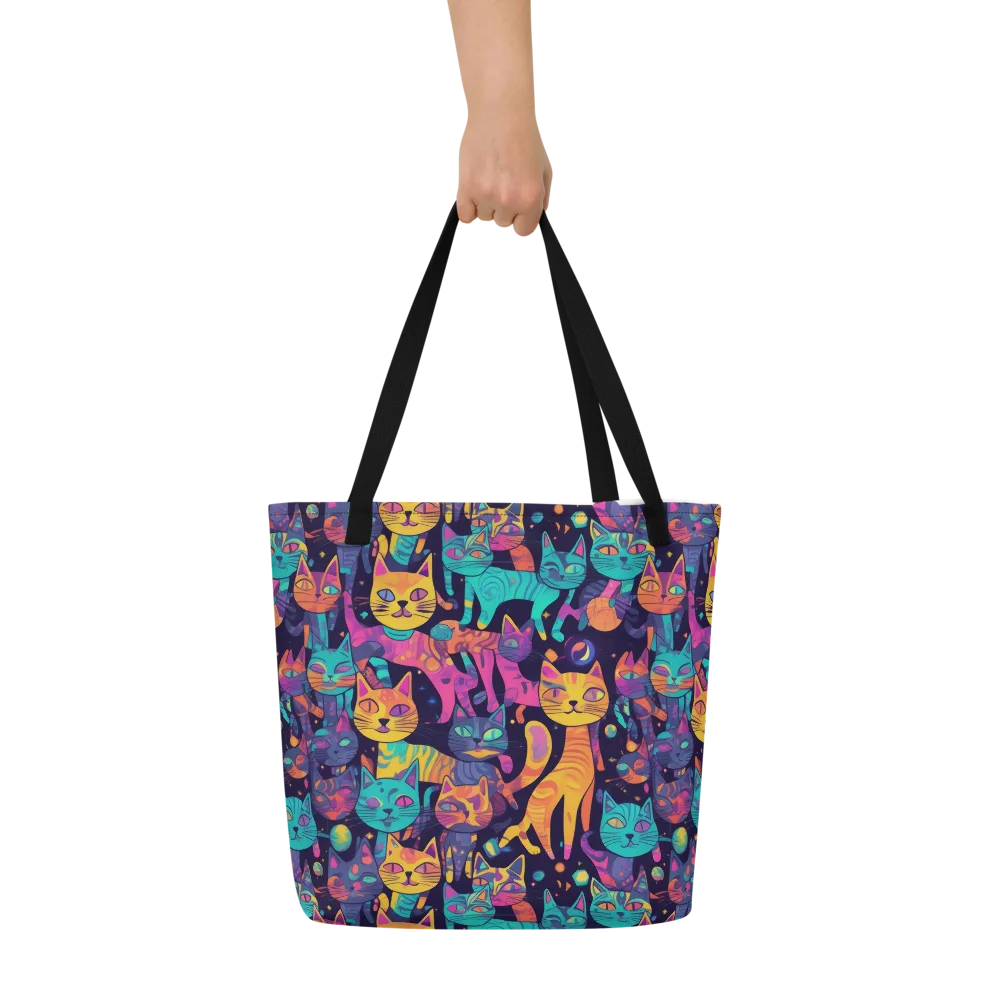 Astrocat Carnival on Large Tote Bag W/ Pocket — Front
