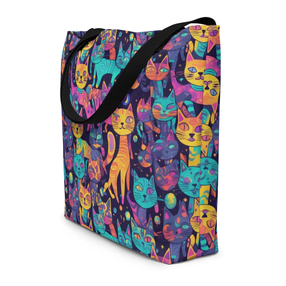 Astrocat Carnival on Large Tote Bag W/ Pocket — Front
