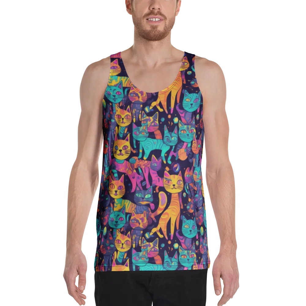 Astrocat Carnival on Men's Tank Top — Front
