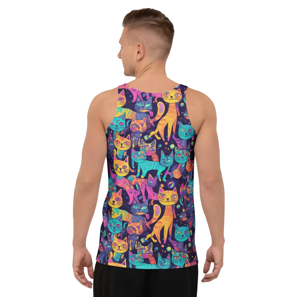 Astrocat Carnival on Men's Tank Top — Back
