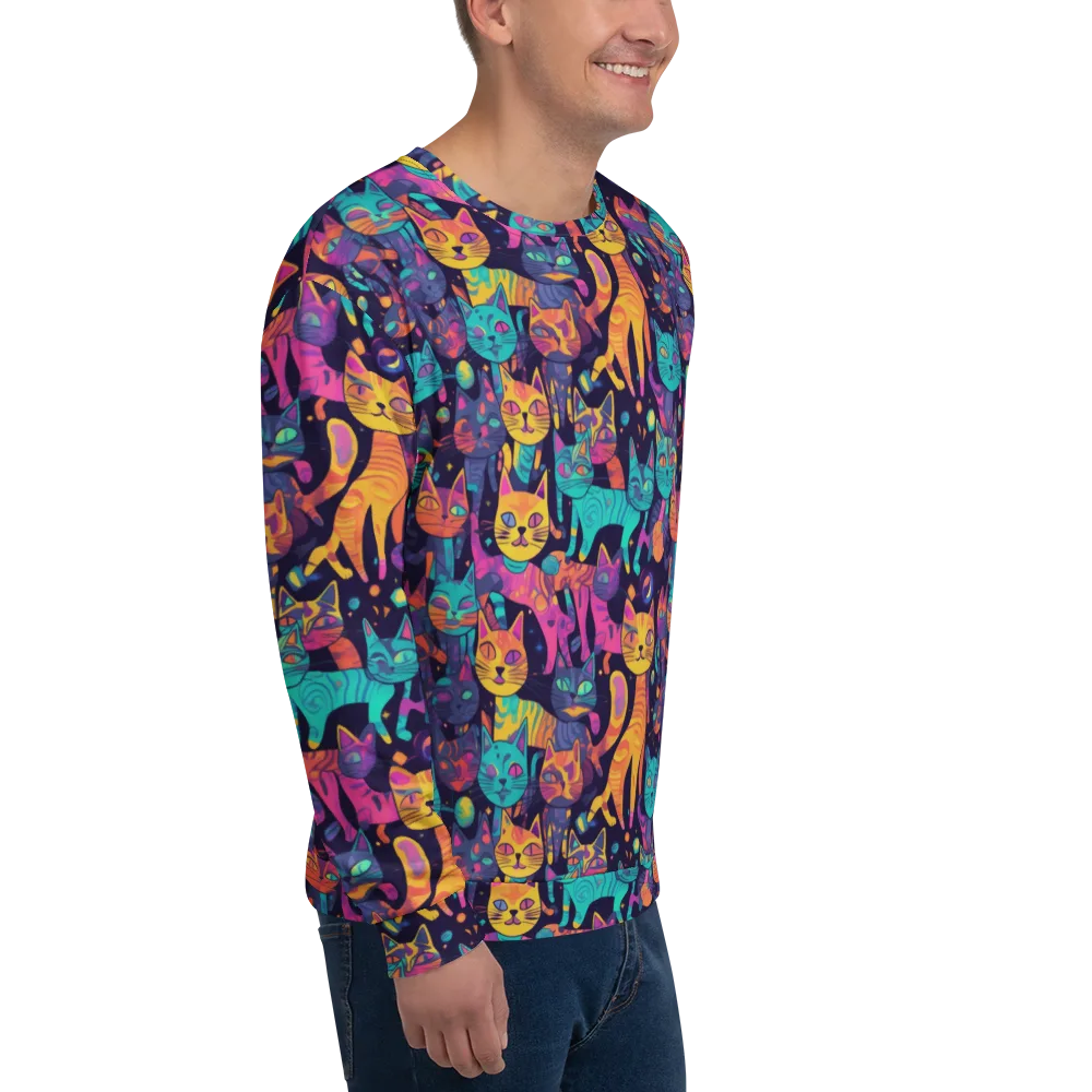 Astrocat Carnival on Sweatshirt — Right Front