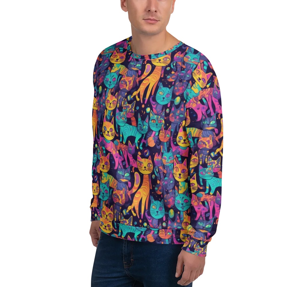 Astrocat Carnival on Sweatshirt — Left Front