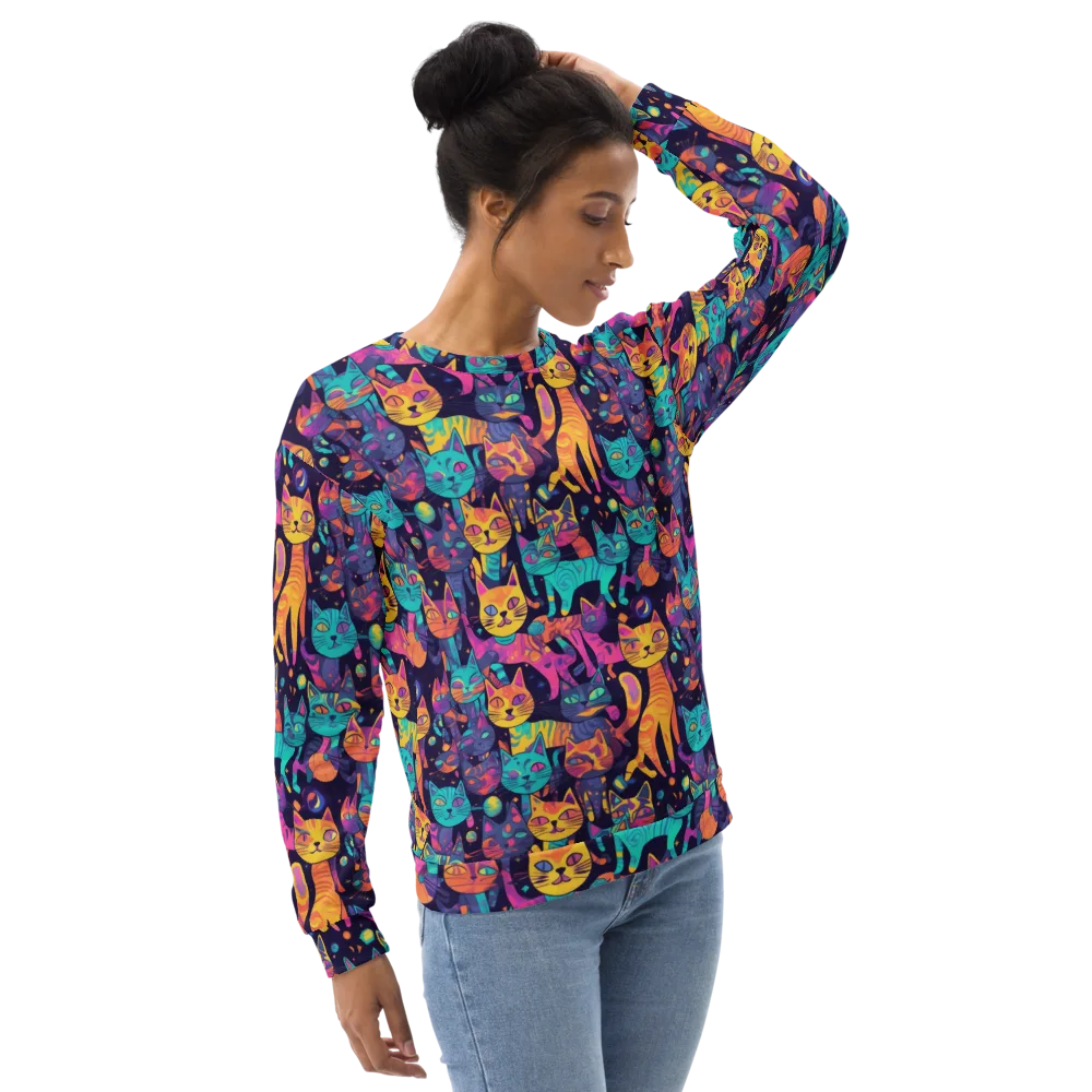 Astrocat Carnival on Sweatshirt — Right Front