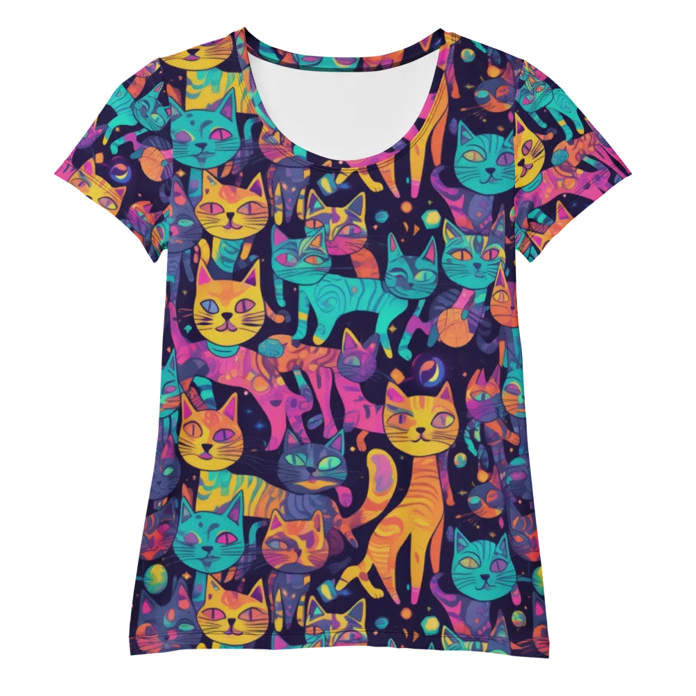 Astrocat Carnival on Women's Athletic T-Shirt — Front