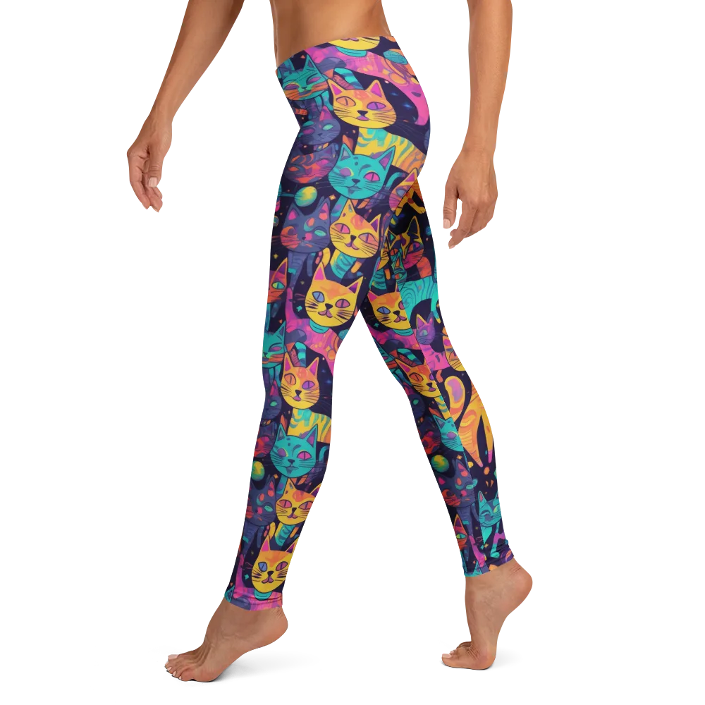 Astrocat Carnival on Leggings — Left