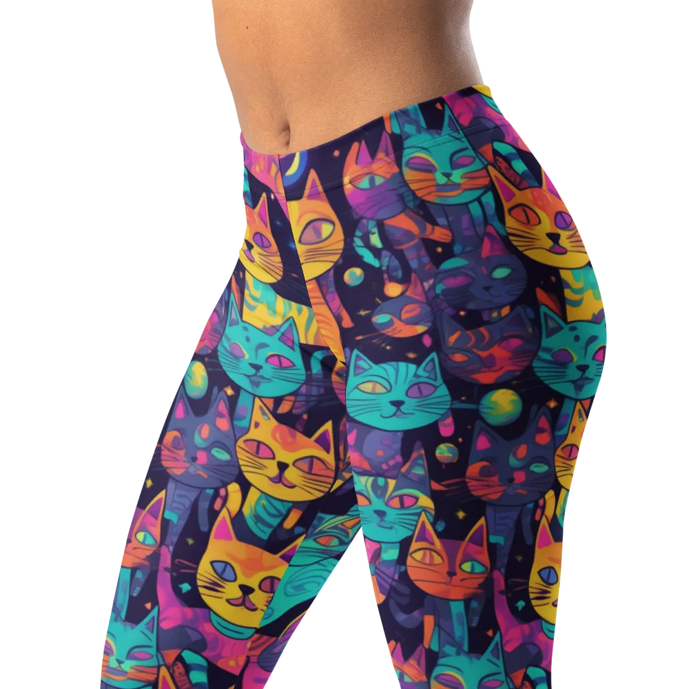 Astrocat Carnival on Leggings — Left Front