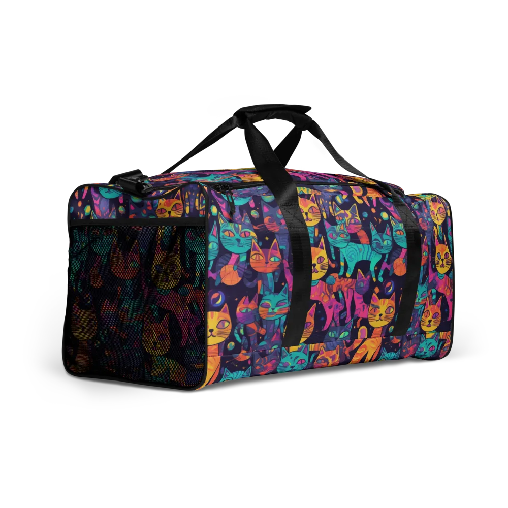 Astrocat Carnival on Duffle Bag — Right Front