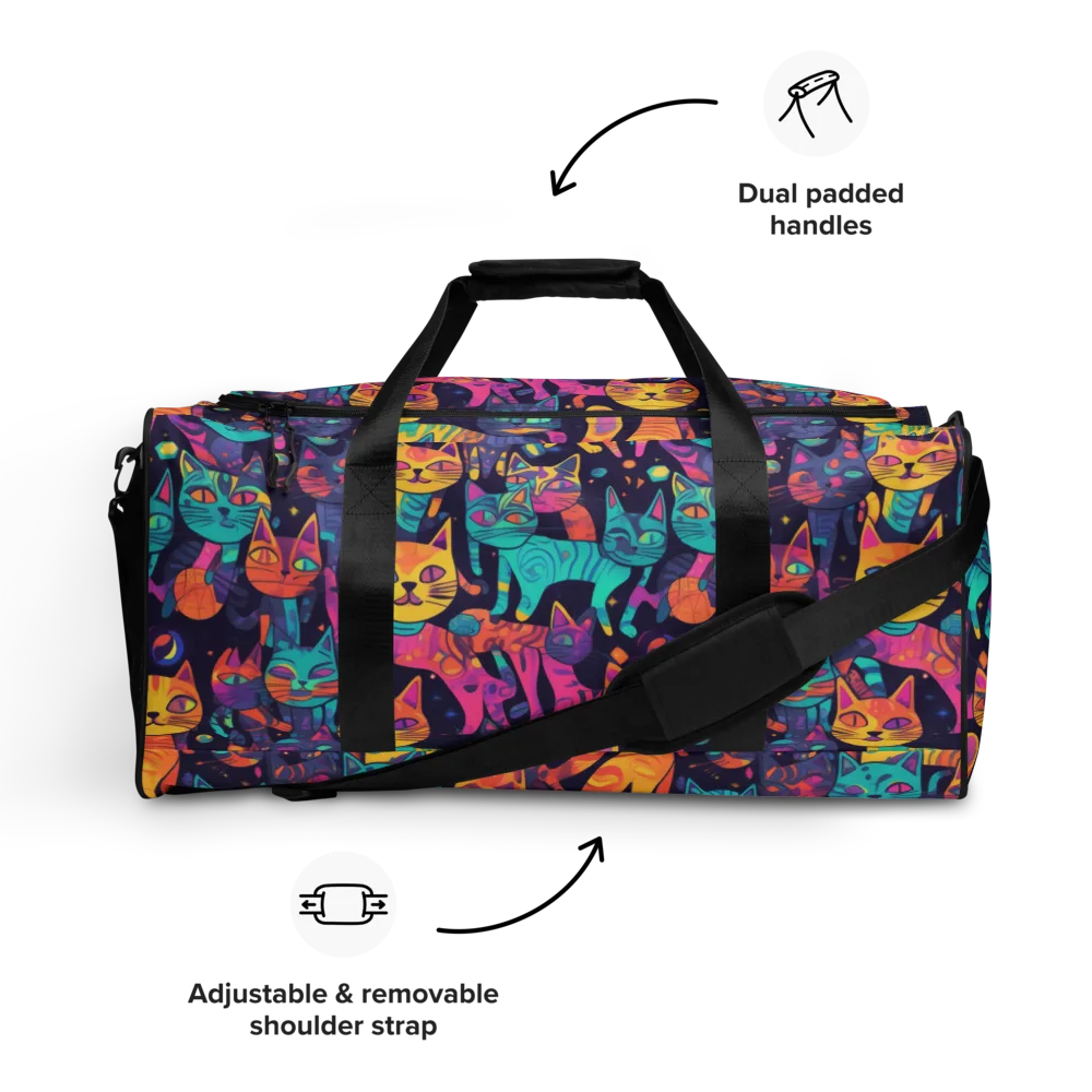 Astrocat Carnival on Duffle Bag — Front