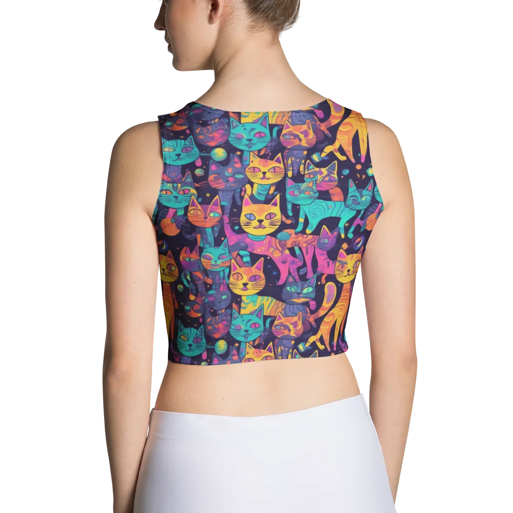 Astrocat Carnival on Crop Top — Back