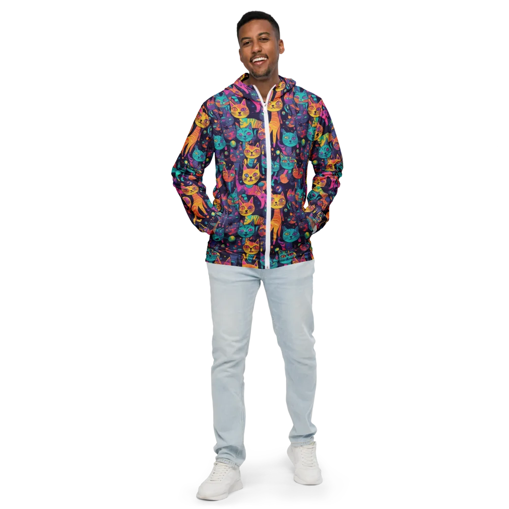 Astrocat Carnival on Men's Windbreaker — Front
