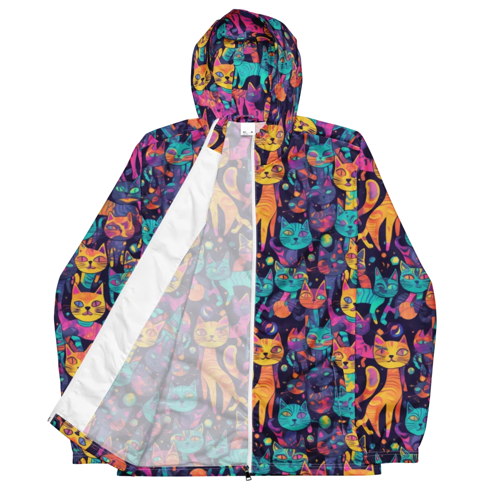 Astrocat Carnival on Men's Windbreaker — Front
