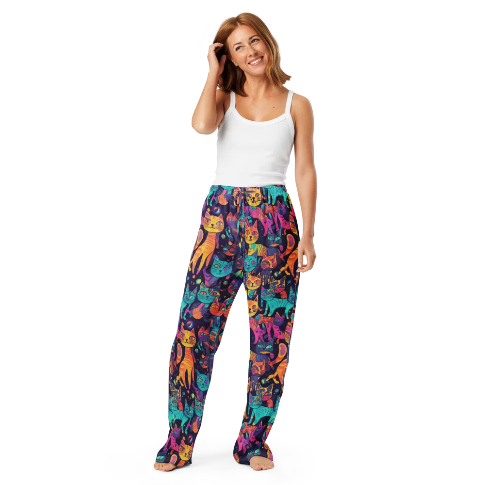 Astrocat Carnival on Women's Pajama Pants — Front