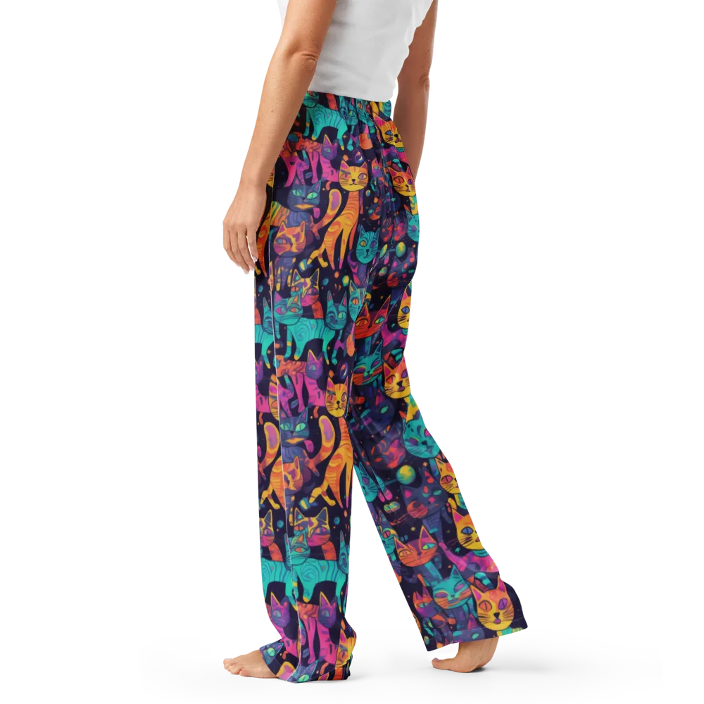 Astrocat Carnival on Women's Pajama Pants — Left