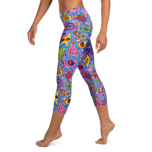 Electric Whiskers on a Capri Leggings