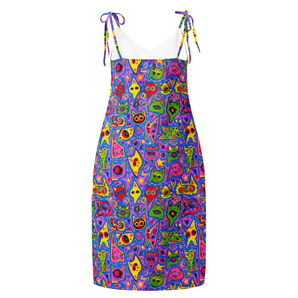 Electric Whiskers on Slip Dress — Back