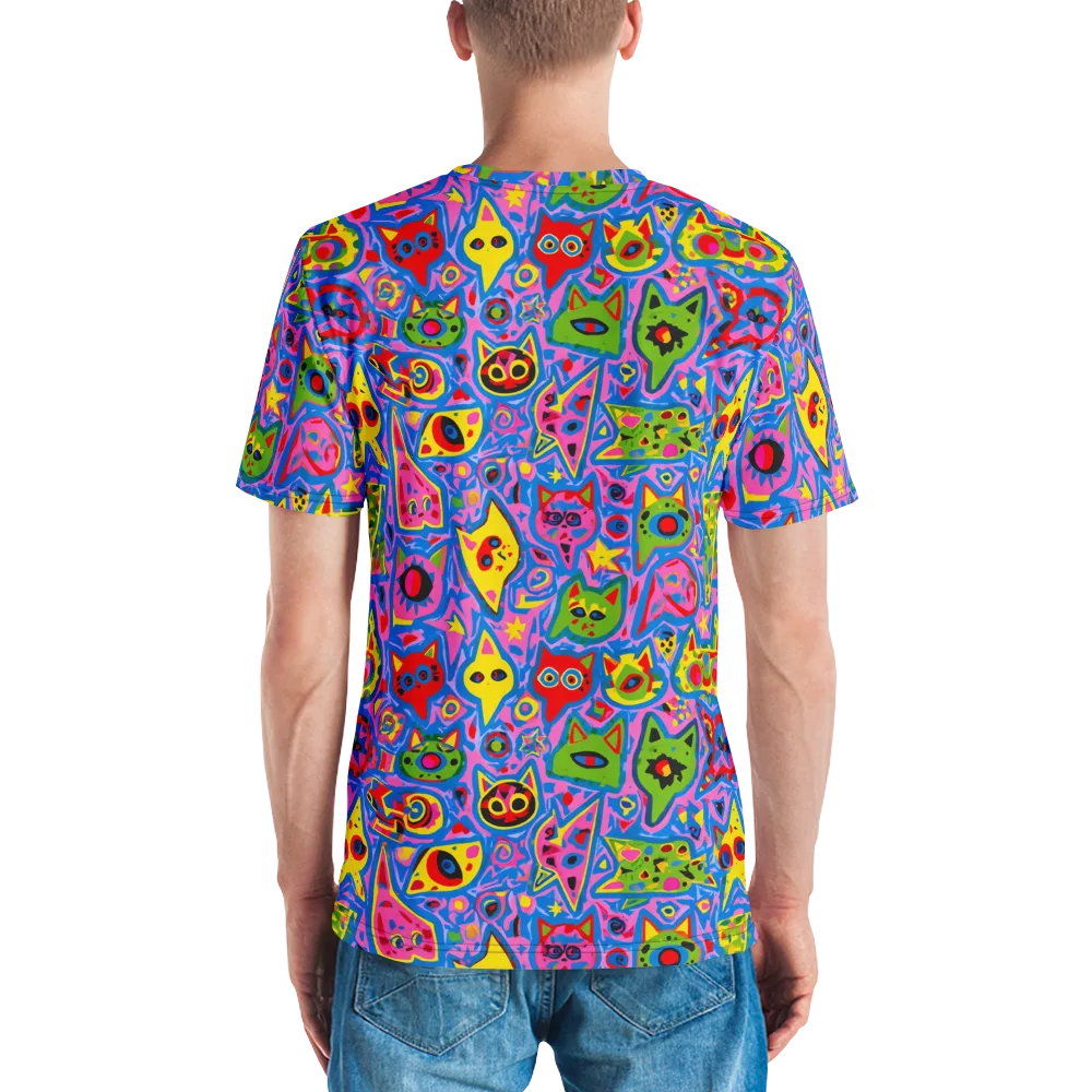 Electric Whiskers on Men's Crew Neck T-Shirt — Back