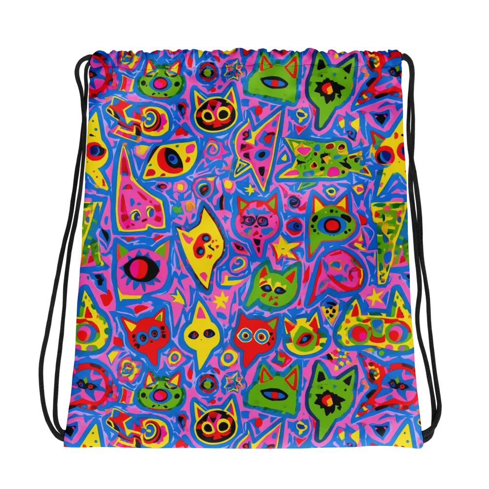 Electric Whiskers on Drawstring Bag — Photo