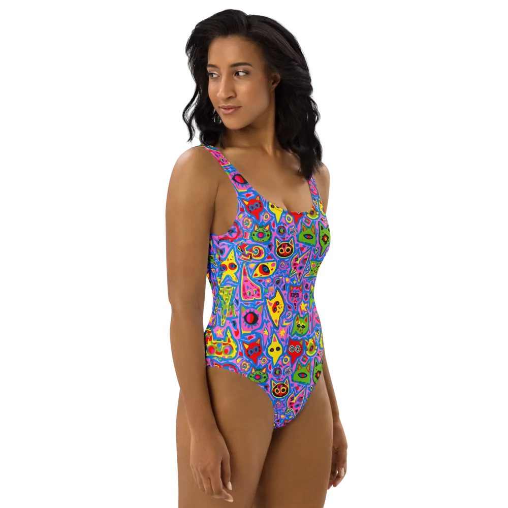 Electric Whiskers on One-Piece Swimsuit — Right