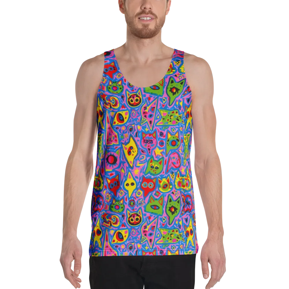 Electric Whiskers on Men's Tank Top — Front