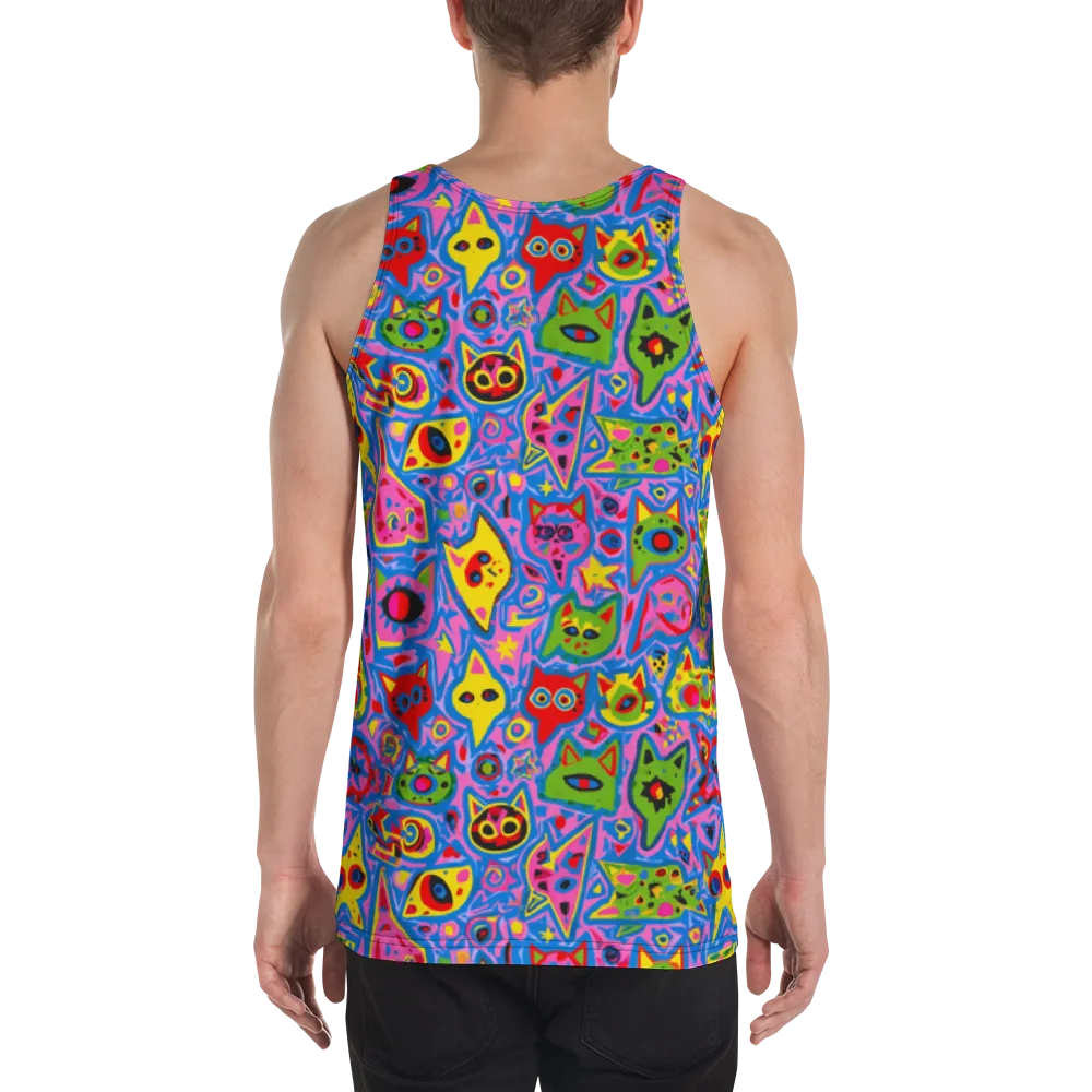 Electric Whiskers on Men's Tank Top — Back