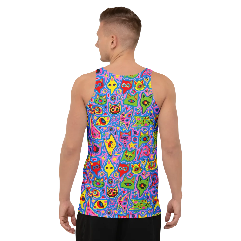 Electric Whiskers on Men's Tank Top — Back