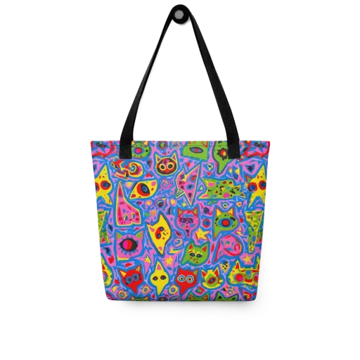Electric Whiskers on a Tote Bag