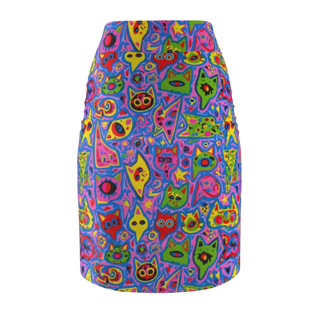 Electric Whiskers on Pencil Skirt — Back