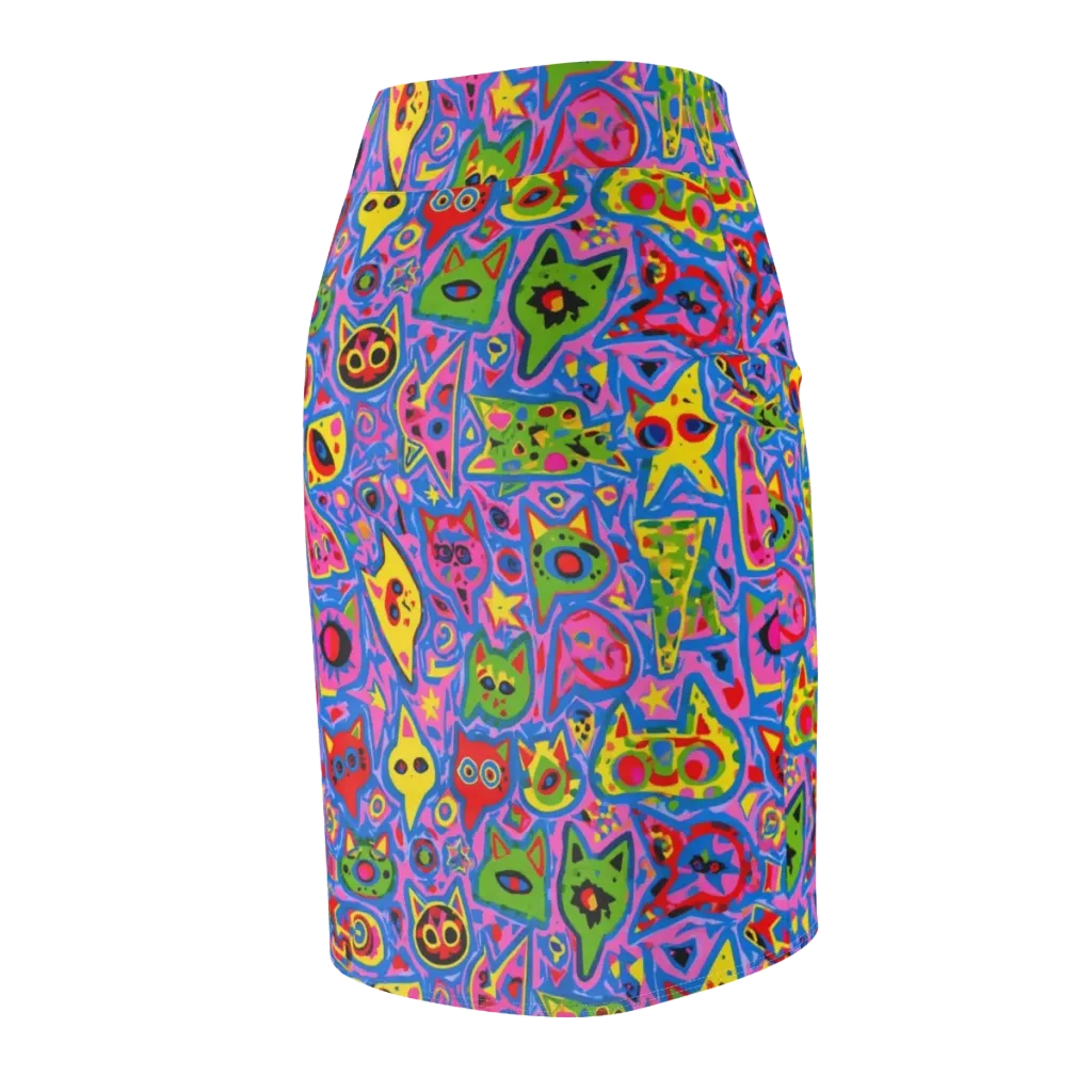 Electric Whiskers on Pencil Skirt — Back Side
