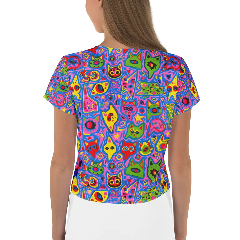 Electric Whiskers on Crop Tee — Back