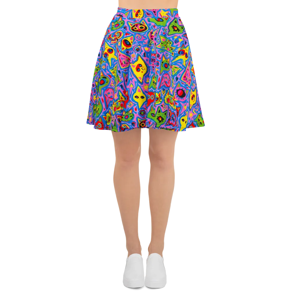 Electric Whiskers on Skater Skirt — Front