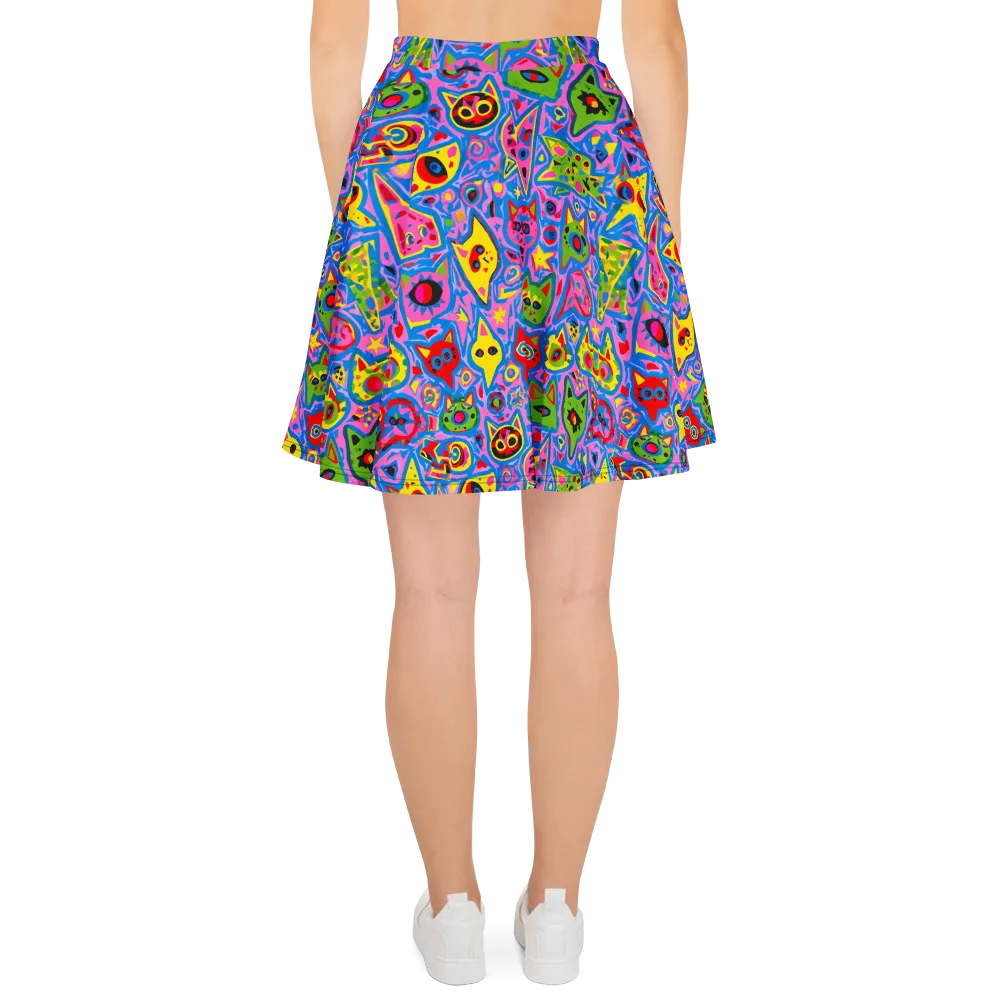 Electric Whiskers on Skater Skirt — Back