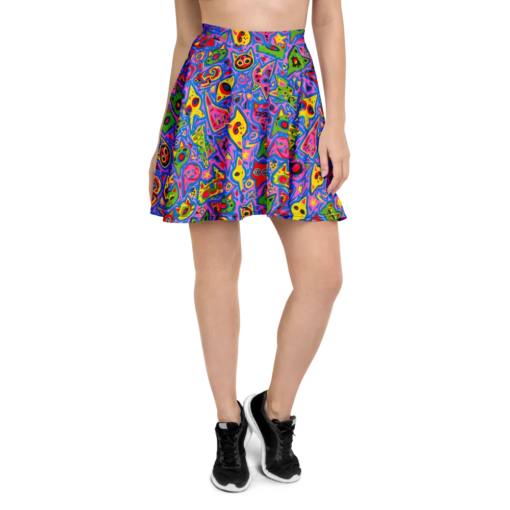Electric Whiskers on Skater Skirt — Front