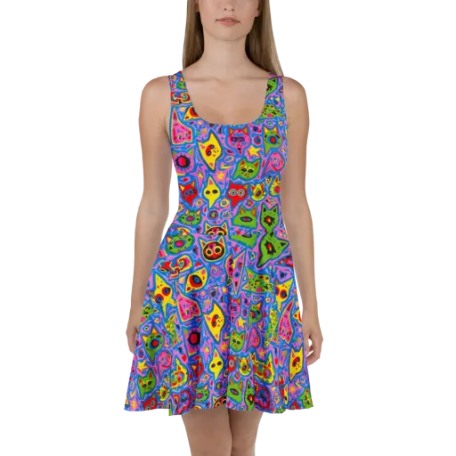 Electric Whiskers on a Skater Dress