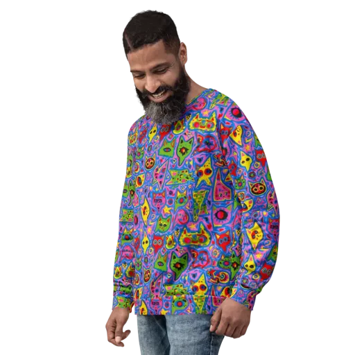 Electric Whiskers on a Sweatshirt