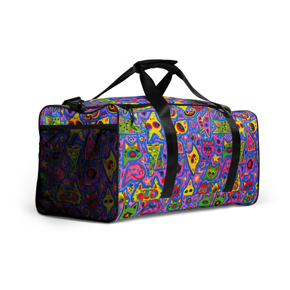 Electric Whiskers on Duffle Bag — Right Front